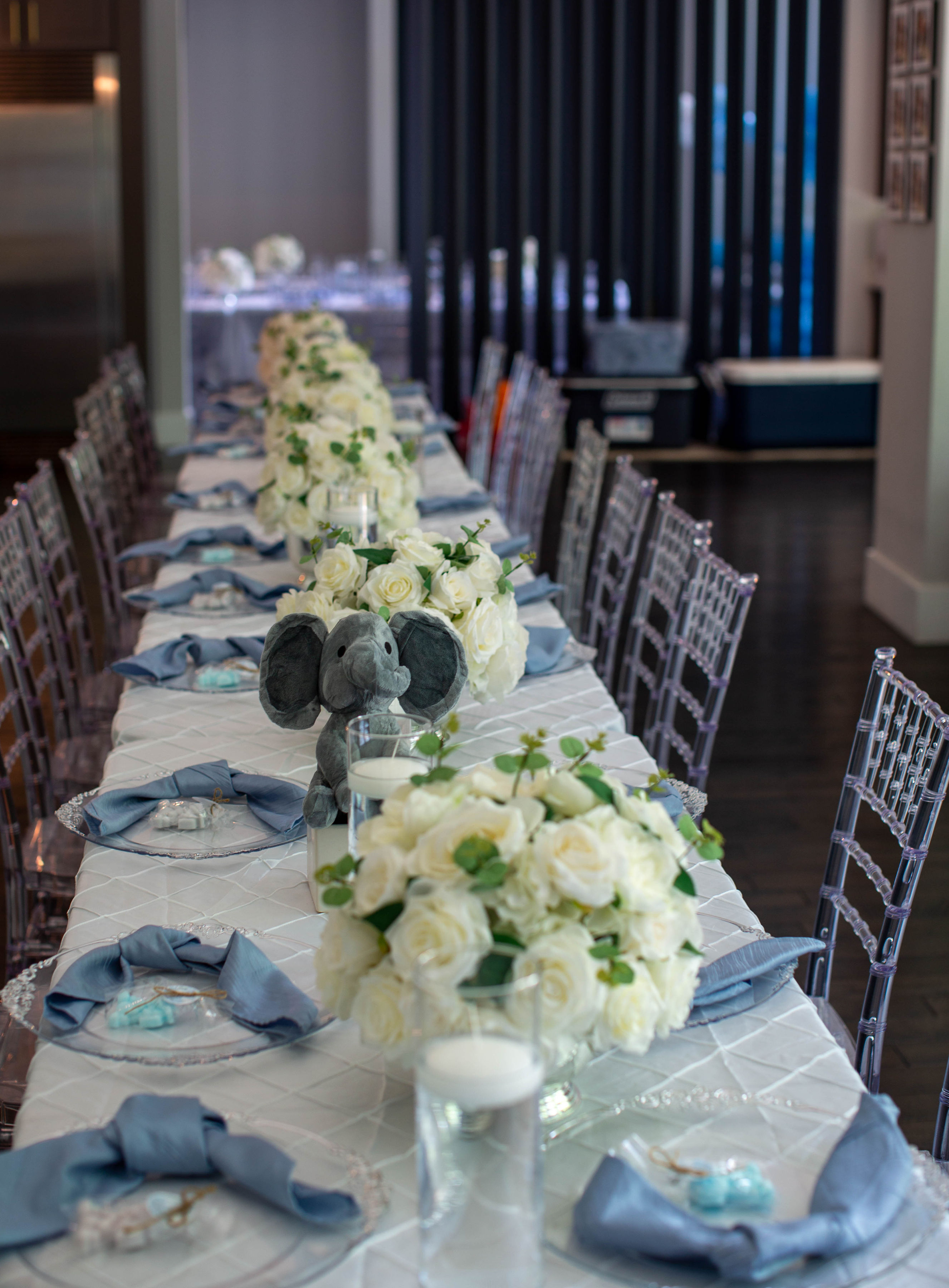 Blue Elephant Baby Shower