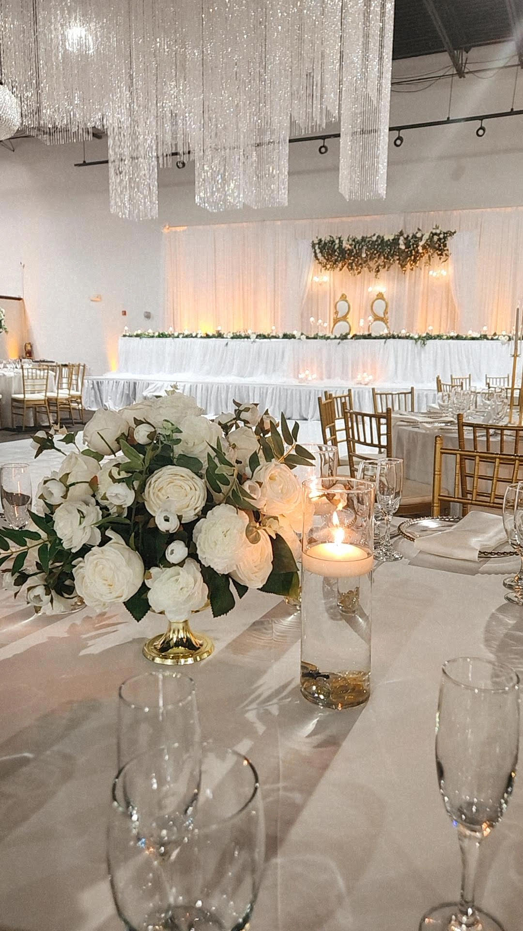 White Elegance Floral Display