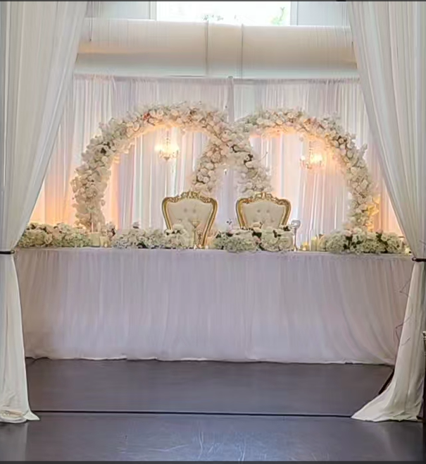 Romantic Floral Arch Setup